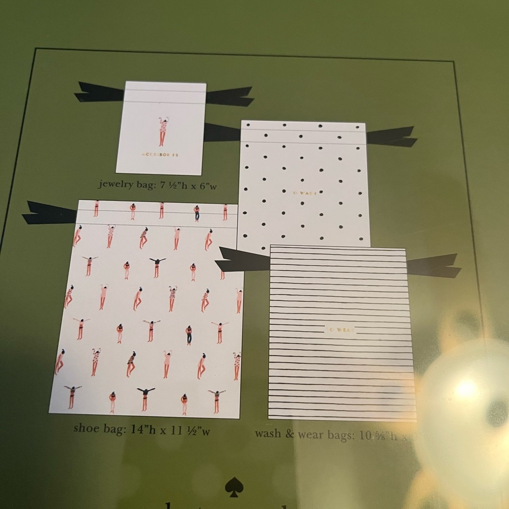 Getting dressed travel bag set by Kate Spade